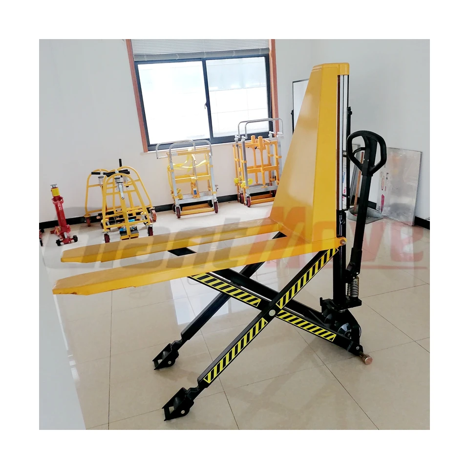 

Giant Move China Manufacturer 1000kg Hydraulic Scissor Lift Pallet Truck Manual Scissor High Lifter Pallet Jack