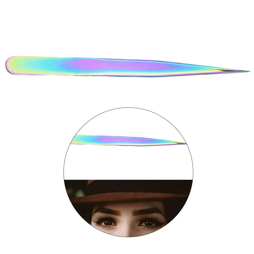 2 pinzette professionali per ciglia, estensione ciglia, pinzette in acciaio inossidabile C