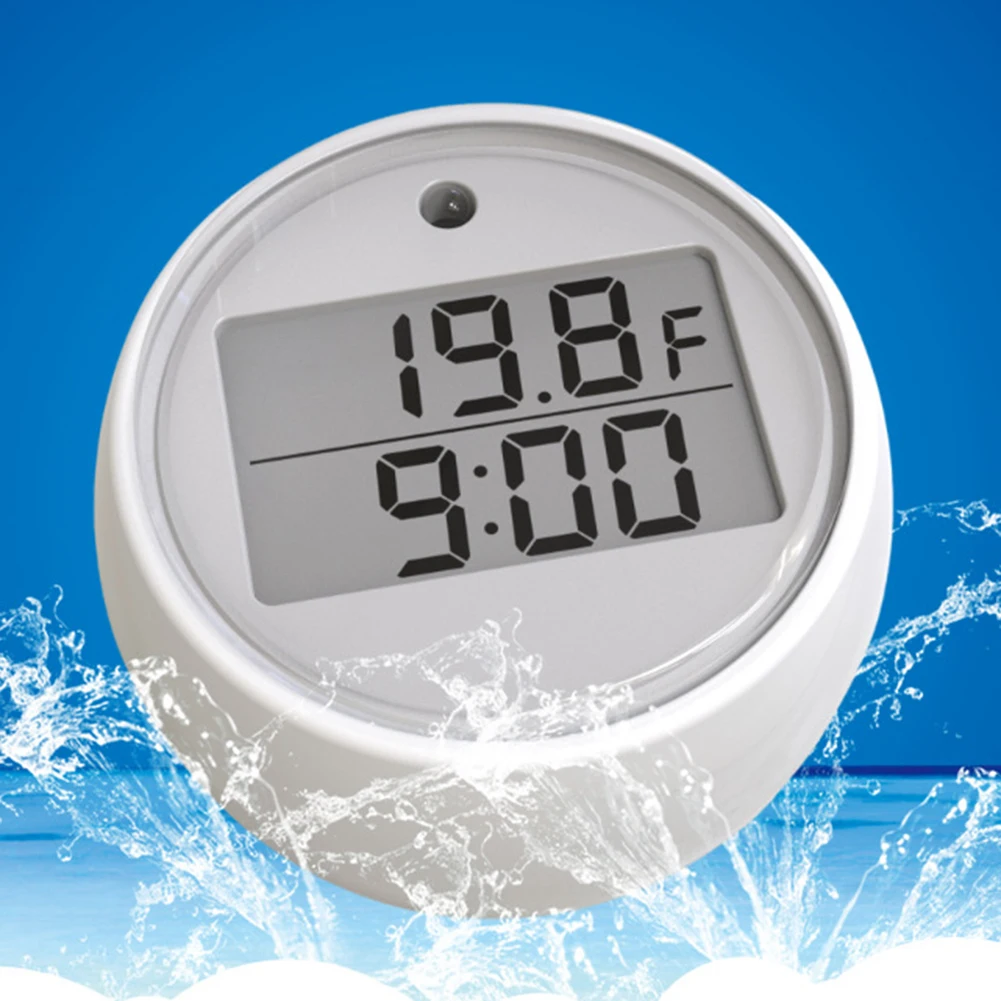 Post-exercise Recovery Floating Water Thermometer Automatic Timer Thermometer Fitness Thermometer ABS Material