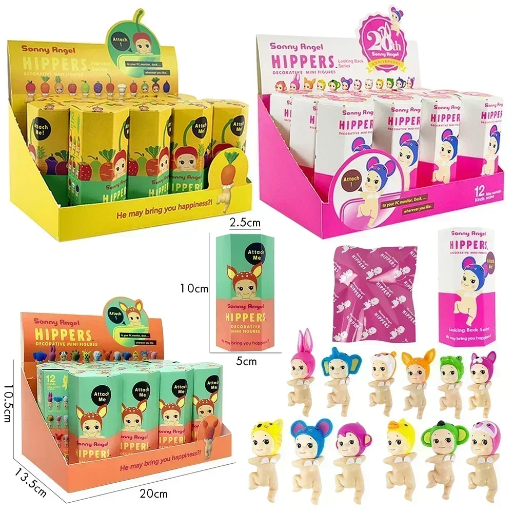 

！！！@Sonny Angel Blind Box 20th Anniversary hippers looking back Fruit And Vegetable Anime Figures Ornaments Dolls Fans