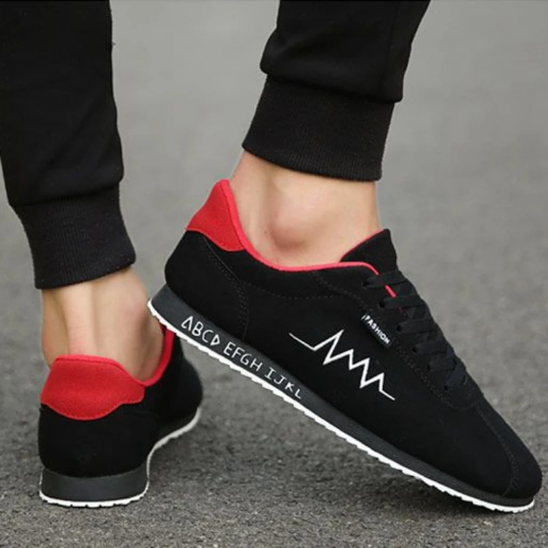 2024 Men\'s Sneakers Canvas Shoes Fashion Red Summer Low Comfortable Flat Vulcanized Shoes for Men Breathable Gym Man Trainers