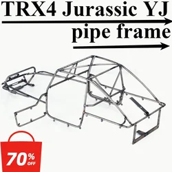 D1RC 324wheelbase T4 titanium alloy pipe frame roll cage for 1/10 RC Crawler Car TRX4 Jurassic Park YJ titanium alloy pipe frame