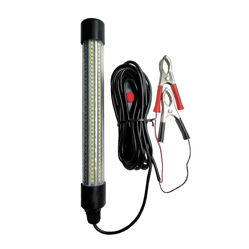 

ABXF-12V 24V Подводный рыболовный фонарь 20W, мощный светодиодный, IP68 водонепроницаемый, для морской рыбалки, белый свет