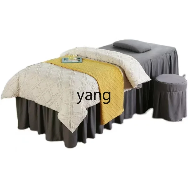 

XYY new beauty bedspread four-piece set cut flowers light luxury simple A type universal in all seasons