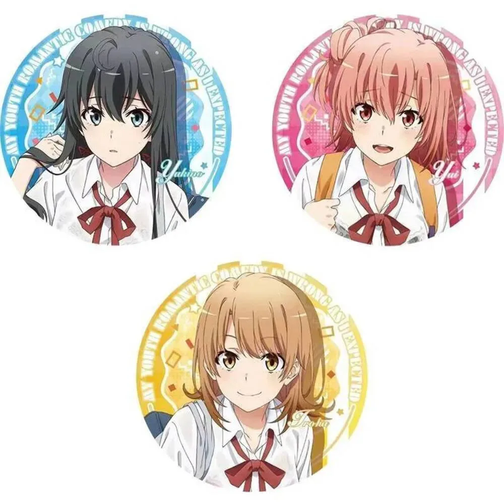 

My Youth Romantic Comedy Yukinoshita Yukino Anime Badge Brooch Pins Cosplay Backpacks Button Clothes Bag Accessories Xmas Gift