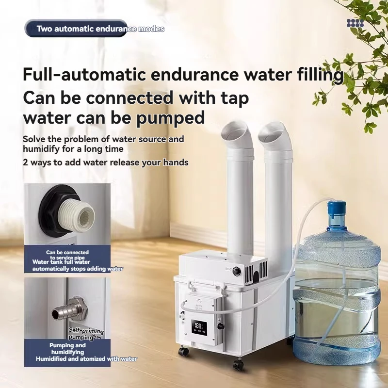 High-Output Vegetable Preservation Atomizing Spray Equipment – ​​10 kg/h Industrial Ultrasonic Humidifier
