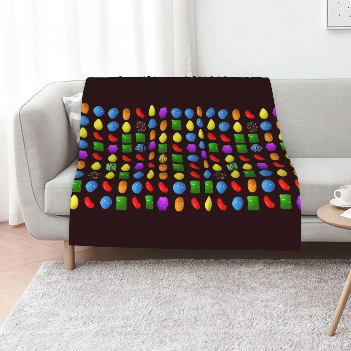 new candy crush saga Throw Blanket Custom manga Quilt Sofa Throw Luxury Brand blankets and throws Blankets