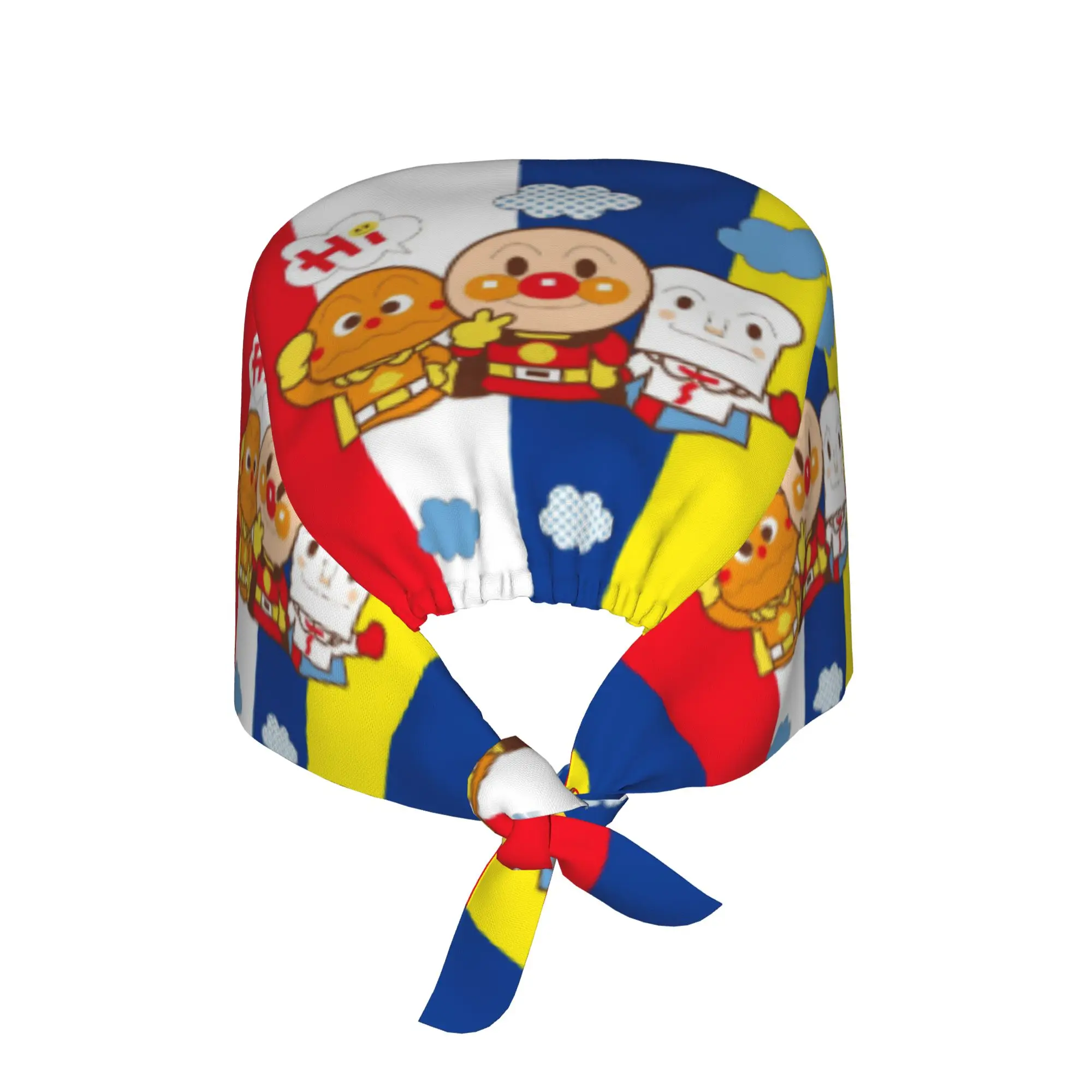Custom Anpanman Hot Breathable Nursing Work Cap Surgical Scrub Caps Nurse Medical Cap  Work Scrubs Hat for Hospital Pharmacy