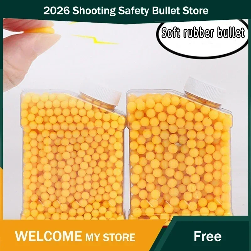 2028 6mm Soft Rubber Bullets 6mm Rubber Balls For Toy Gun, Safe Children Outdoor Game Toys Bullet Accessories