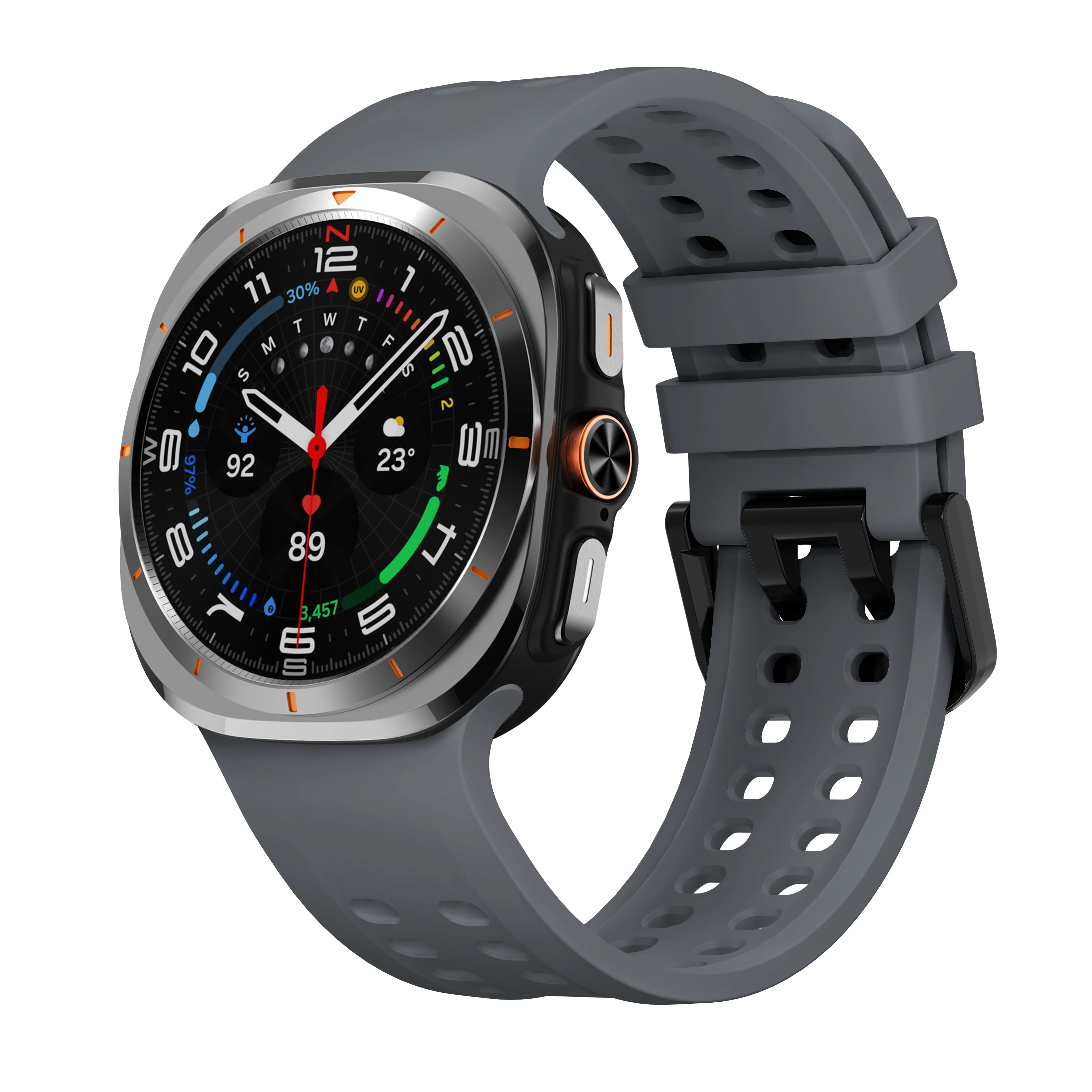 ﻿ Original Silikonarmband für Samsung Galaxy Watch Ultra 2 Armband 47mm Sport Ersatzarmband correa Galaxy Watch 2026 Ultra – Detail 20