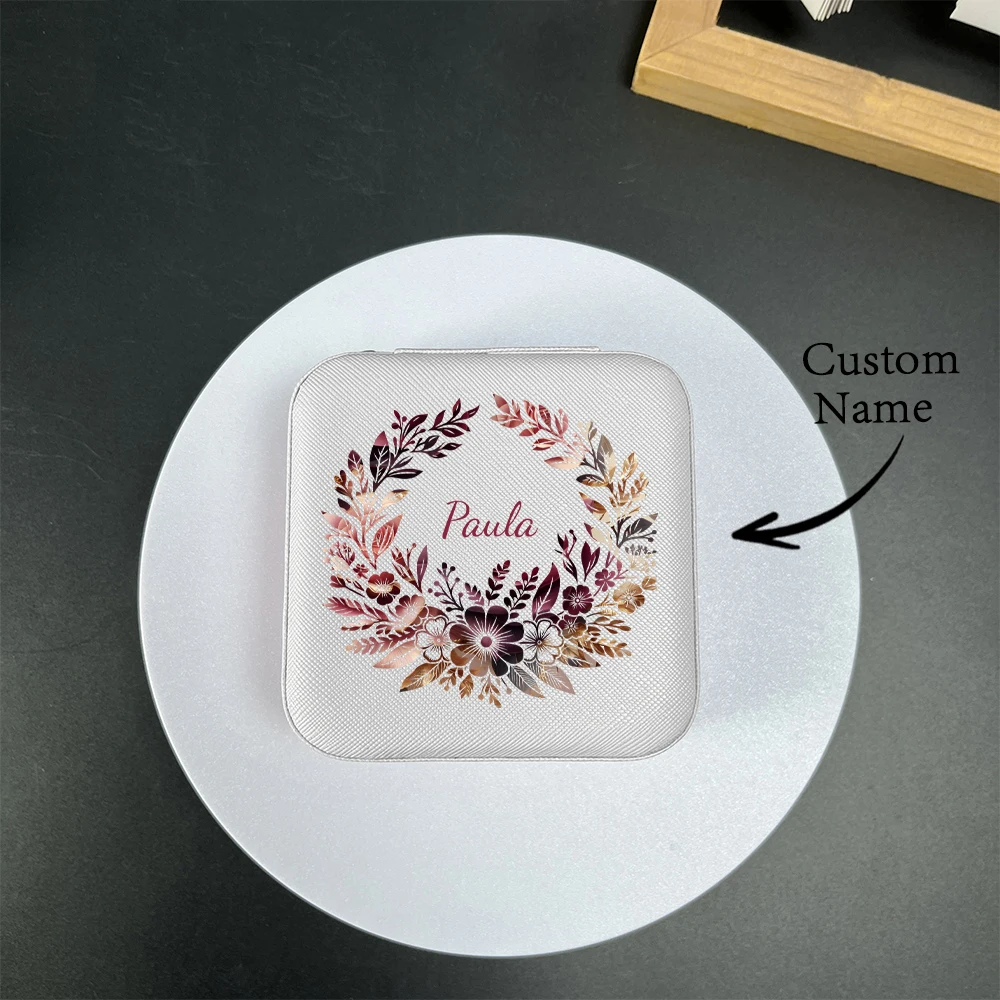 Personalisierte Schmuckschatulle mit Namen und Text, individuelles Hochzeitsgeschenk, geeignet für Hochzeiten, Muttertag und Geburtstage