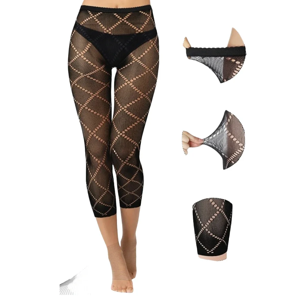 

XIANGSHANGIRL Tights Sexy Breathable Pantyhose for Women Lingerie Fishnet Thigh High Bodystockings Women's High Waist Legging