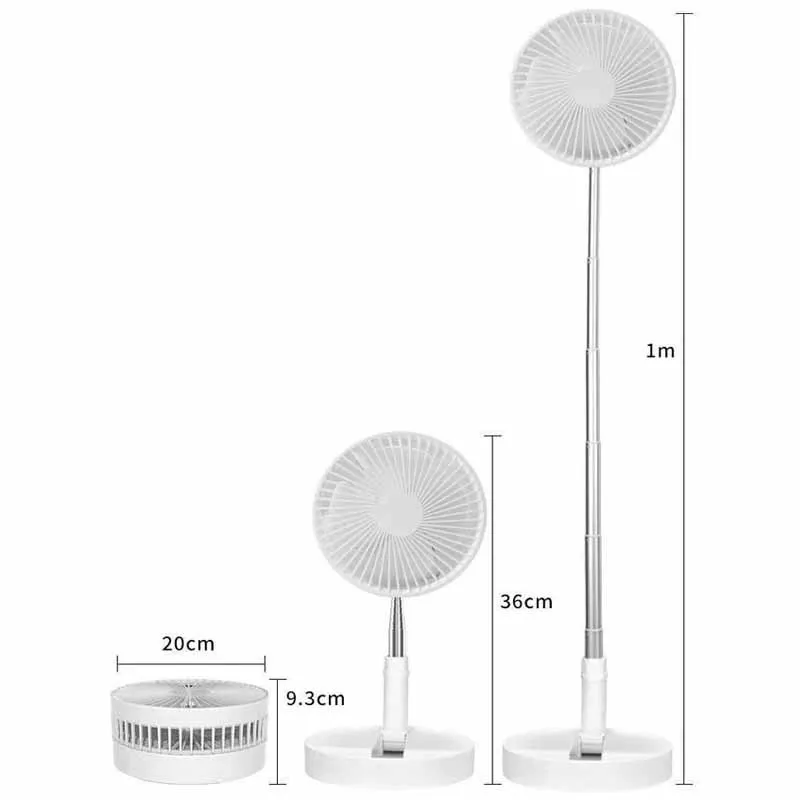

Retractable 2 In 1 Foldable and Portable Fan Small Mini Fan USB Charging Long Battery Life Desktop Electric Smart Fan