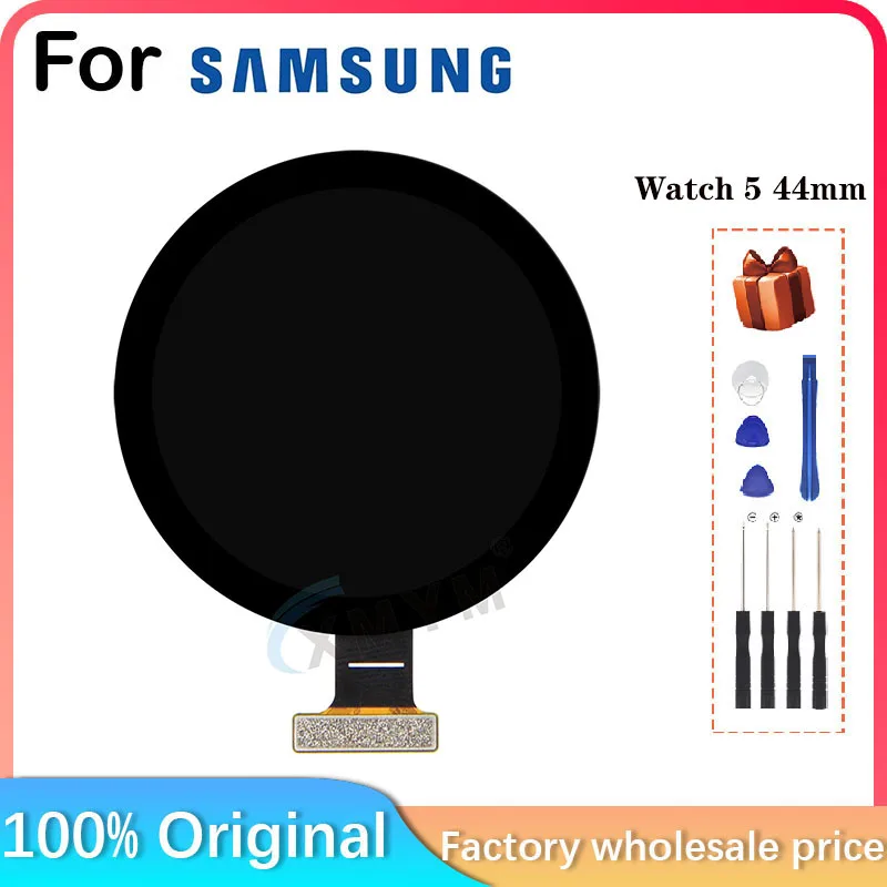 For 1.4 inch AMOLED SAMSUNG Galaxy Watch5 SM-R910 SM-R915 44mm Bluetooth version smartwatch LCD display screen replace repair