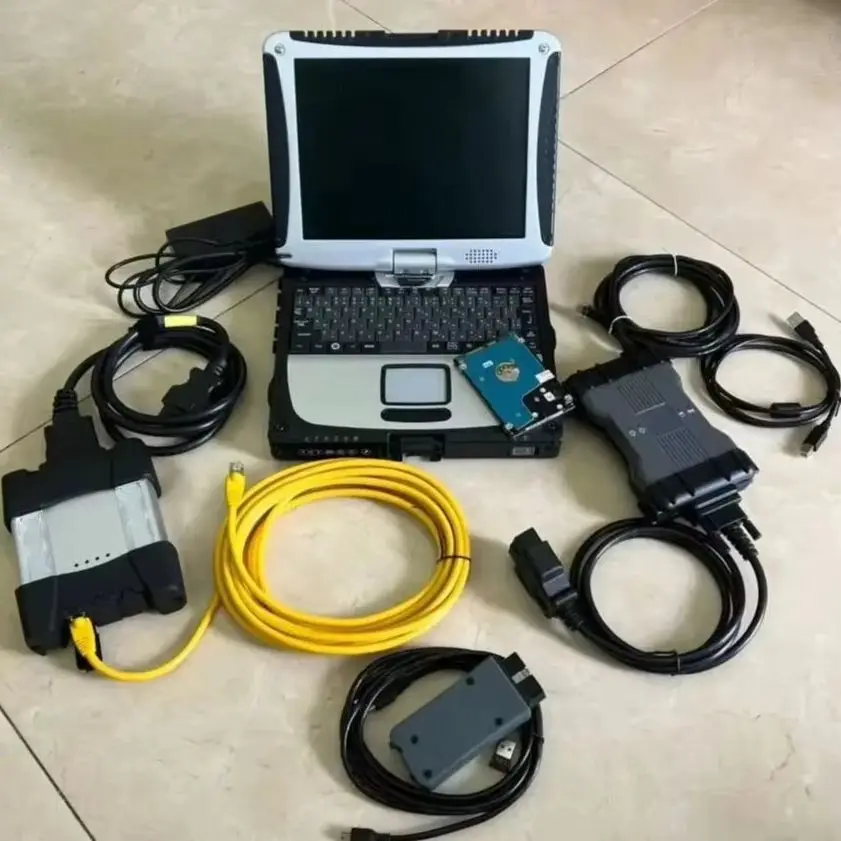 MB Star VCI C6 لسيارة Mercedes Icom Next لسيارة BMW 5054A 3 Software in I5 Laptop CF19 2TB HDD/SSD لأداة التشخيص التلقائي Win10