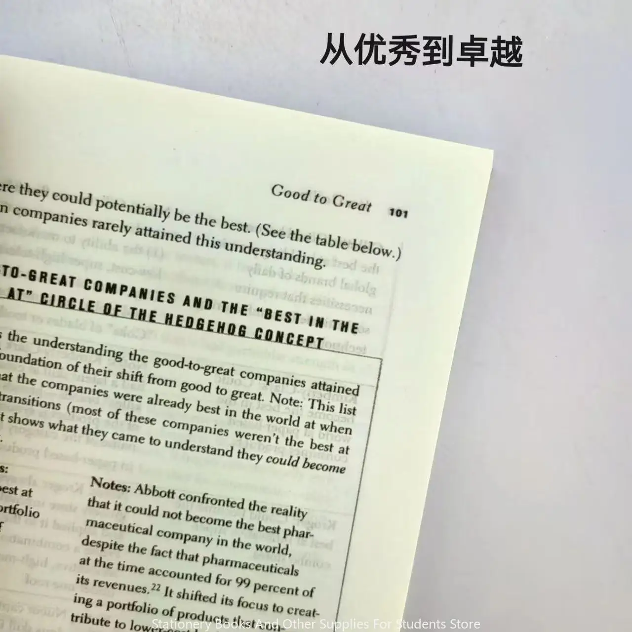 Good To Great/Jim Collins Good To Great English Edition