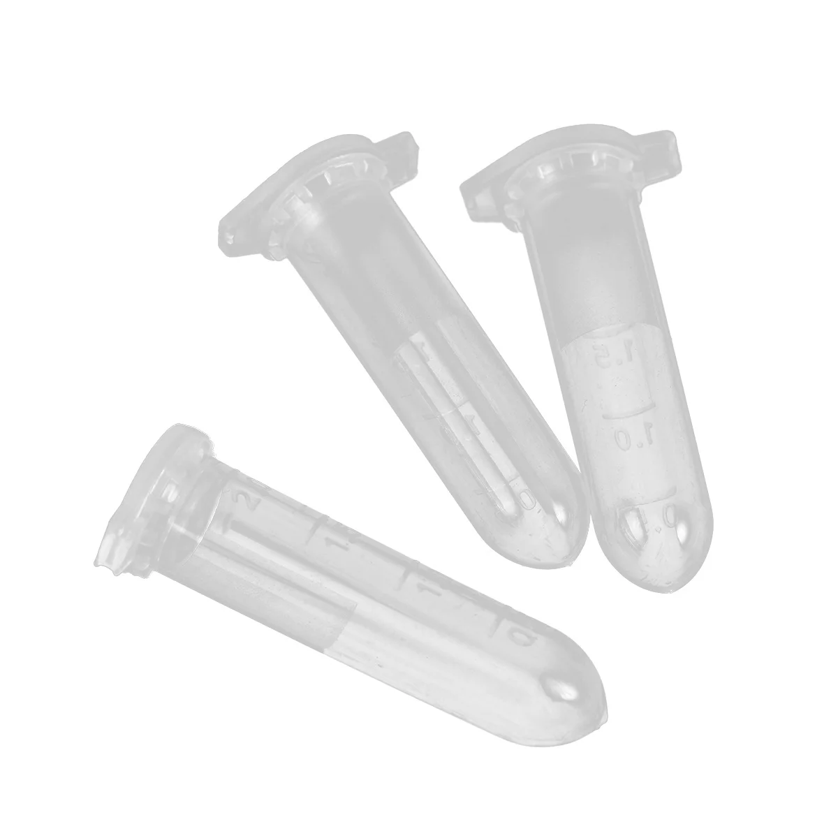 1000 pcs Tube 2Ml Round Bottom Transparent Micro Tubes For Laboratory Supplies Sample Storage Smooth Wall