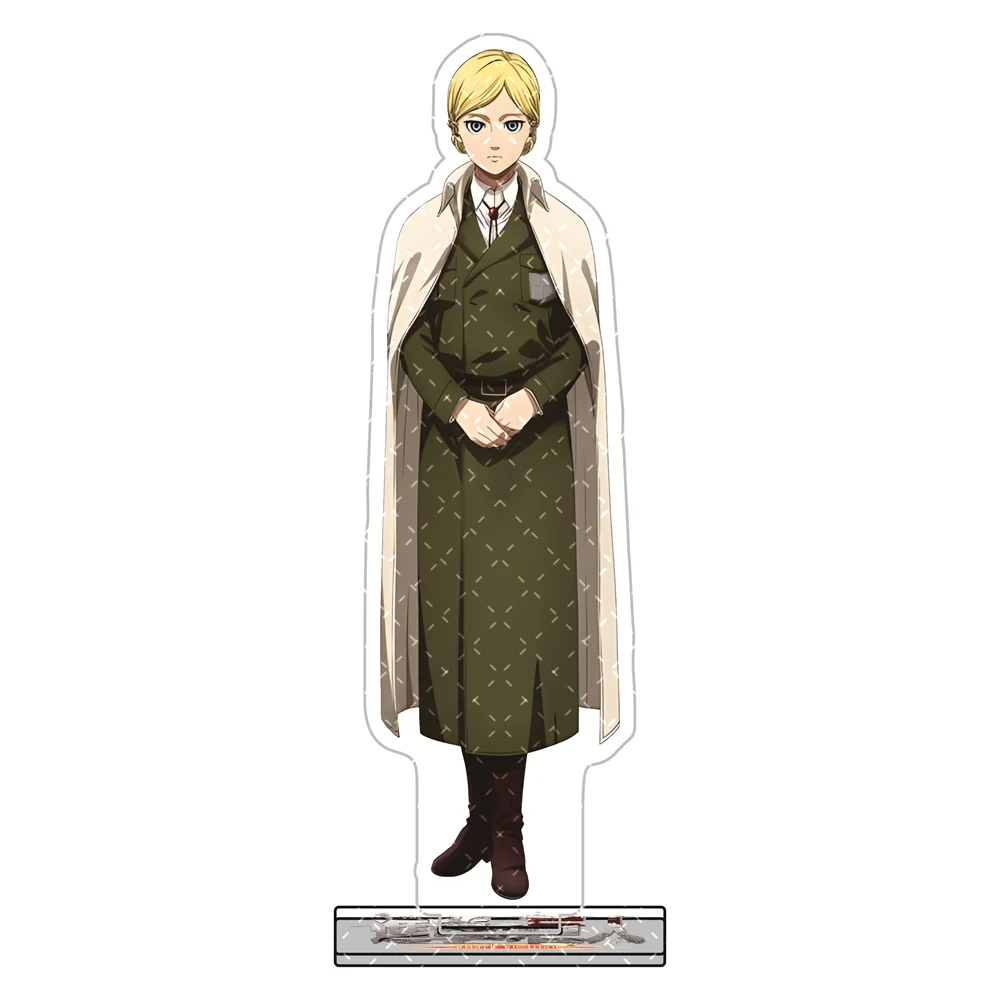 Attack on Titan 15cm Acryl-Standfiguren Schlüsselanhänger Survey Corps Uniform-Stil Anime Sammlerstück Desktop-Deko Display Fan-Geschenk