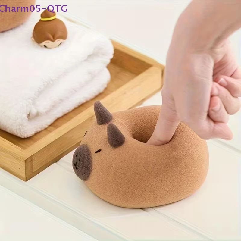 

NEW Capybara Shaped Bath Sponge Ball Soft Foaming Back Scrubber For Kids Gentle Exfoliating And Massage Cleaning Tool