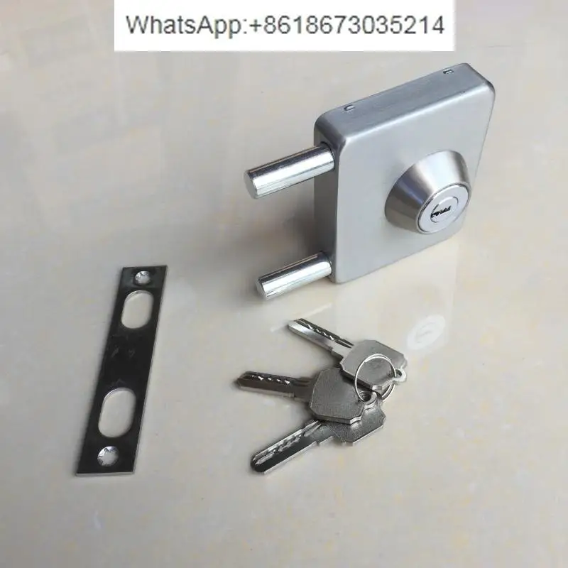 Stainless steel latch, suitable for door thickness 30mm-50mm door opening direction, universal type, with key