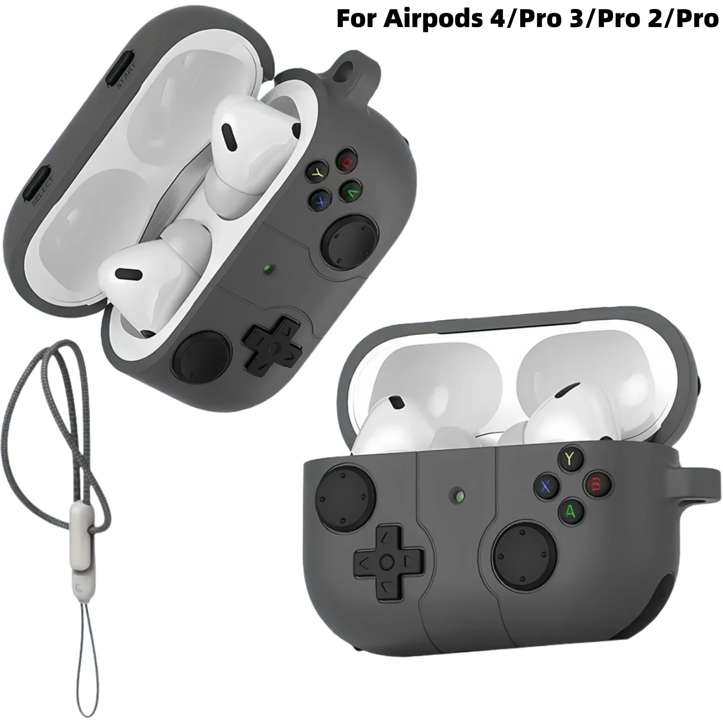 Earphone Case for Airpods Pro 3/Pro 2/4 New Game Console Design AirPods 4 Case Silicone Protective Case For AirPods Pro 3/Pro 2