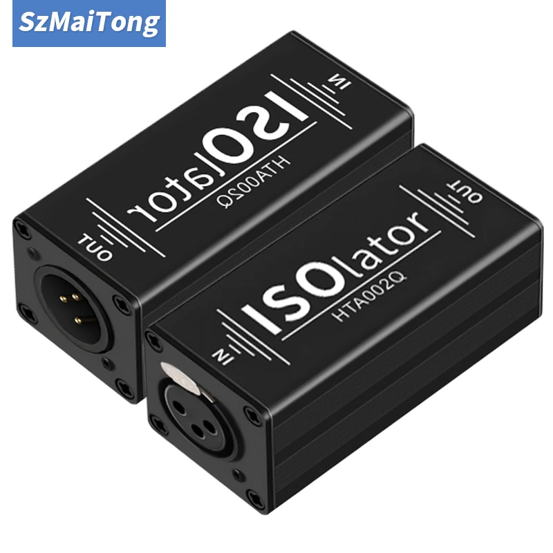 Anti-Interference Noise Cancellation Filter, 6.35mm XLR Audio Isolator Current Sound Eliminator for Mixer & Audio Equipment