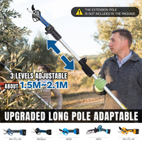 PRU40 40MM 21V  Electric Pruning Garden Tool For 2 Batteries Electric Pruner Shear Cordless Rechargeable Tree Branches