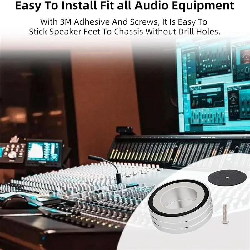AF89-أقدام عزل الصوت الألومنيوم مكبر للصوت قدم 58X22mm لوحة عزل القرص الدوار للصوت، مكبرات الصوت، مكبر للصوت، DAC #3