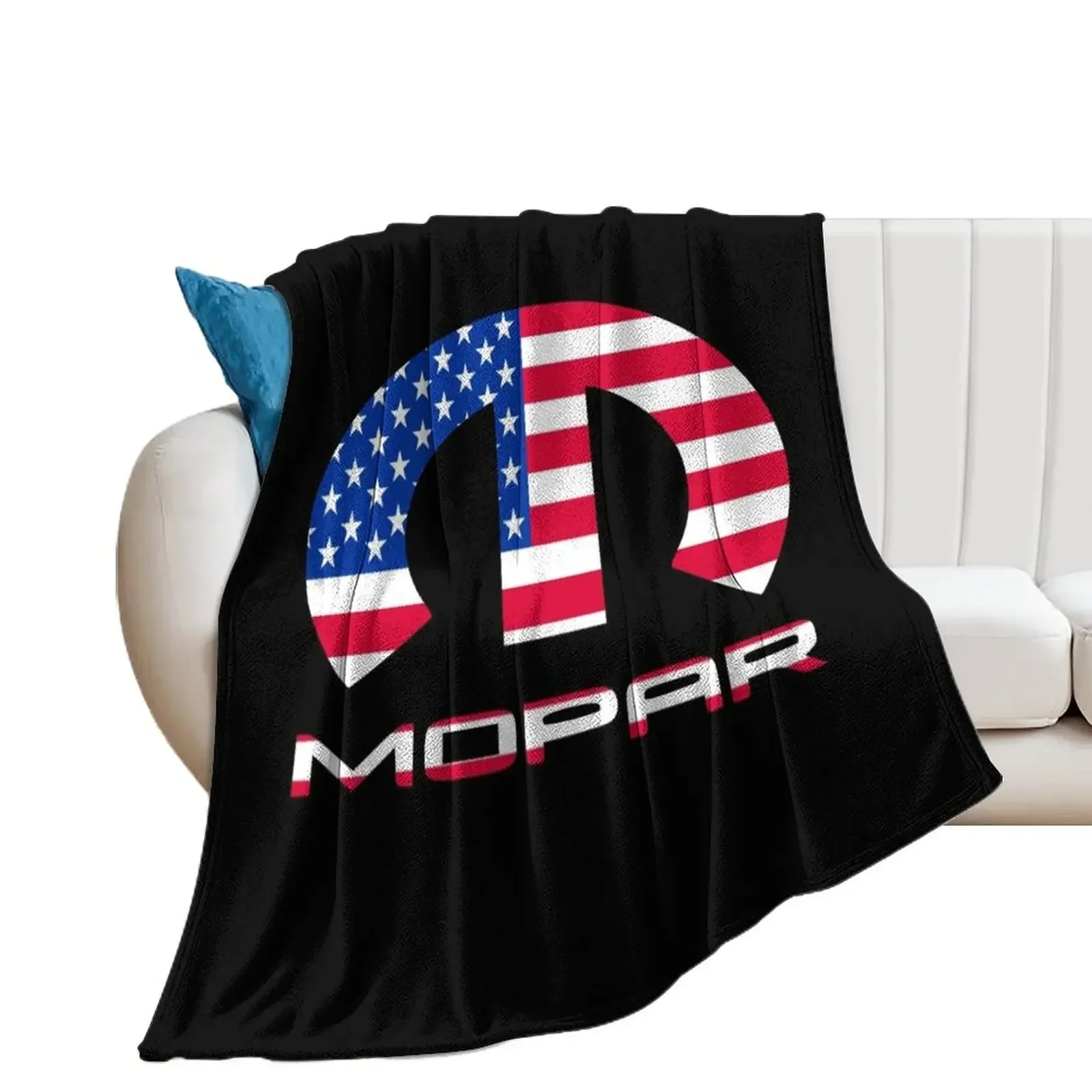 

MOPAR.USA.FLAG Throw Blanket Decorative Sofas Tourist Single warm winter Blankets