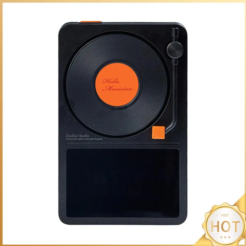

5W Bluetooth-Compatible 5.4 Speakers Mini Stereo 360 Surround Sound Speaker HD Time/Date/Temperature Display for Office Bedroom