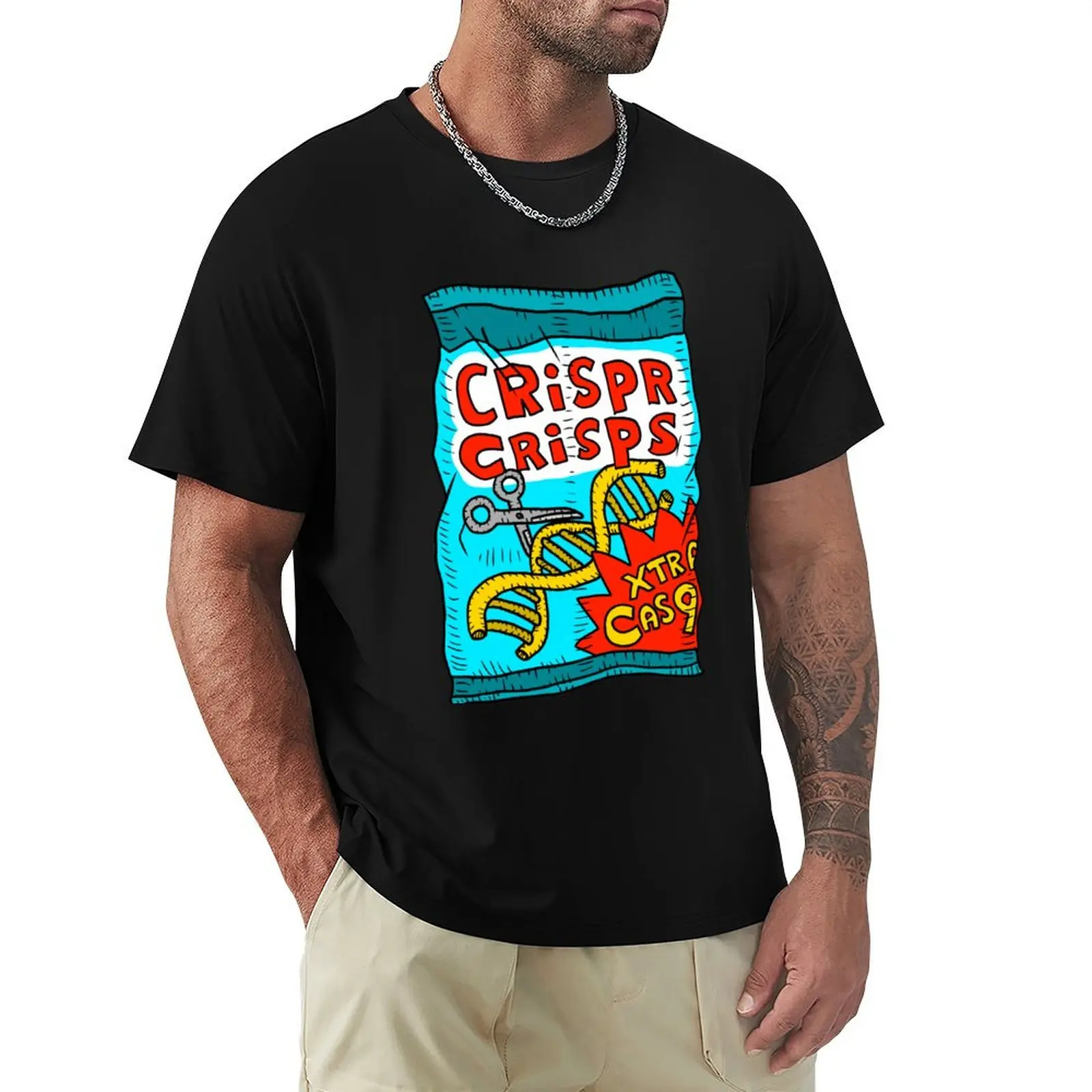

crispr cas9 crisps T-Shirt quick drying Aesthetic clothing Anime t-shirt plain plain t shirts men