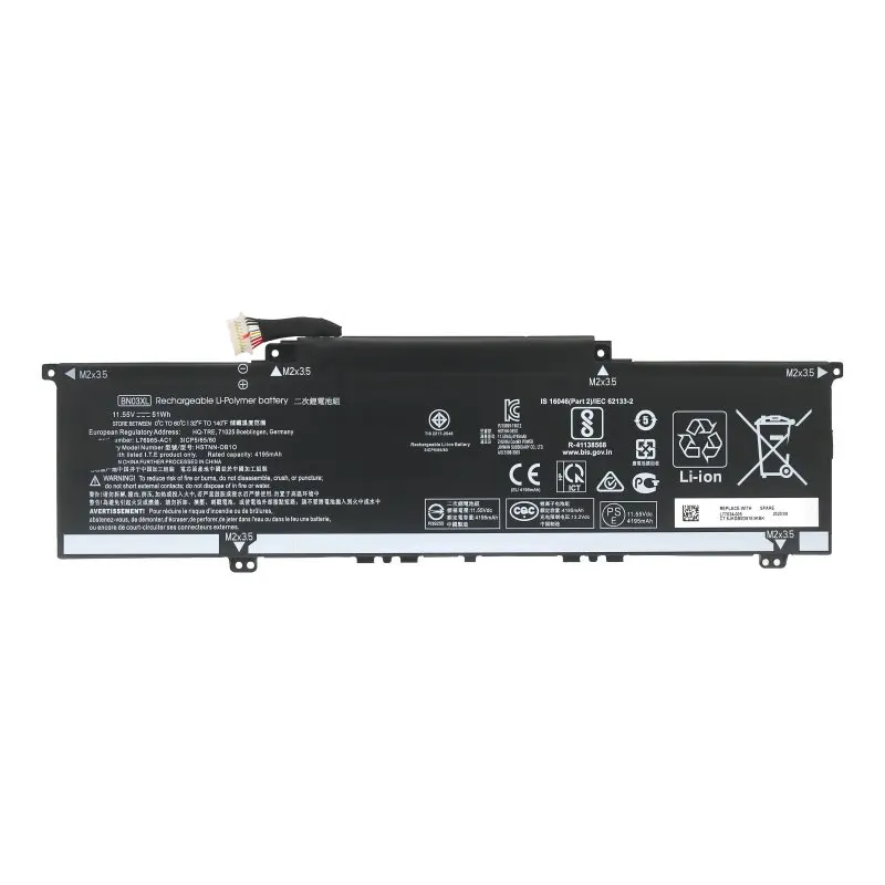 Orginal quality Laptop Battery BN03XL 11.55V/51WH For x360 15 2020 TPN-C145 15m-ee0013dx HSTNN-OB1O L77034-005 L76965-AC