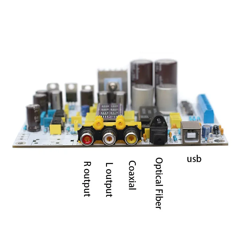 CS8416 + SAA7220 + TDA1541 Dac Decoder Board Coaxiale Fibre Optic Usb Ingang Zonder Ic En SAA7220P