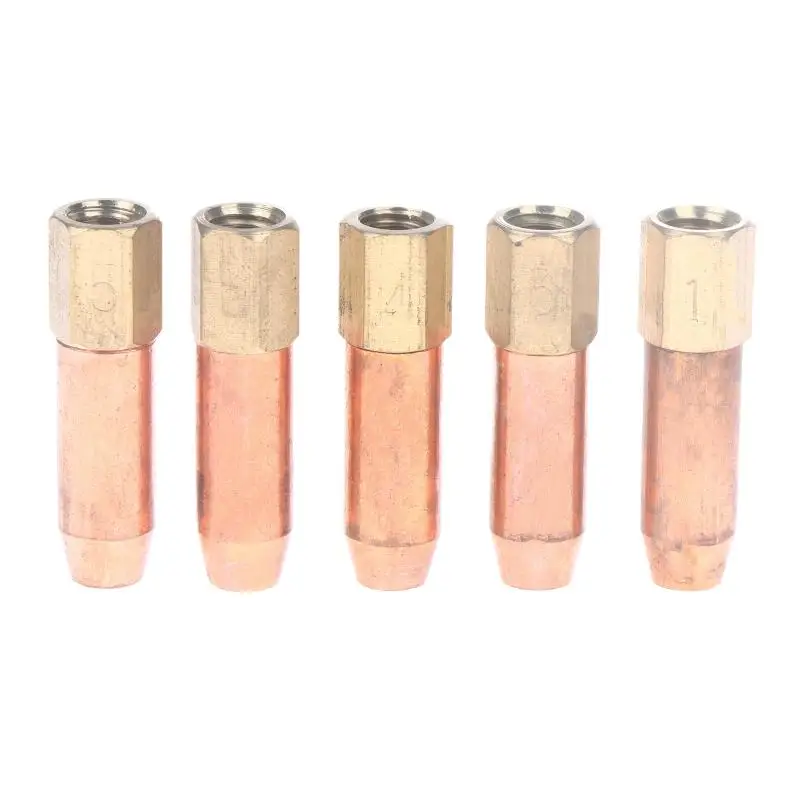 Welding Torch Nozzle Accessory YH01-2; Pure Copper Torch Tip Set; Propane Acetylene Oxygen Brazing Tool