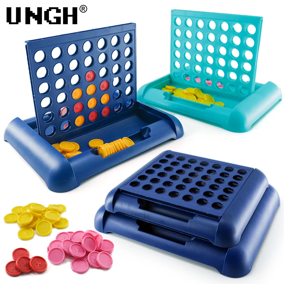 UNGH Family Home Board Game Four in A Row Bingo Chess Connect Classic Toys Educational Toy for Kids Children Entertainment Game