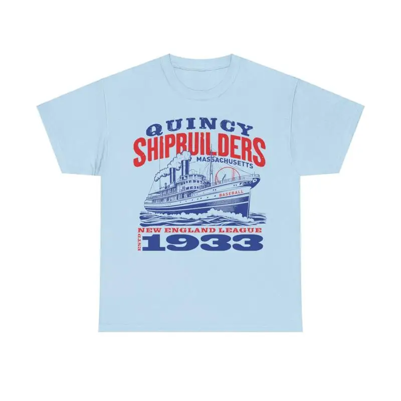 

Бейсбольная футболка Quincy Shipbuilders Est 1933, Массачусетс