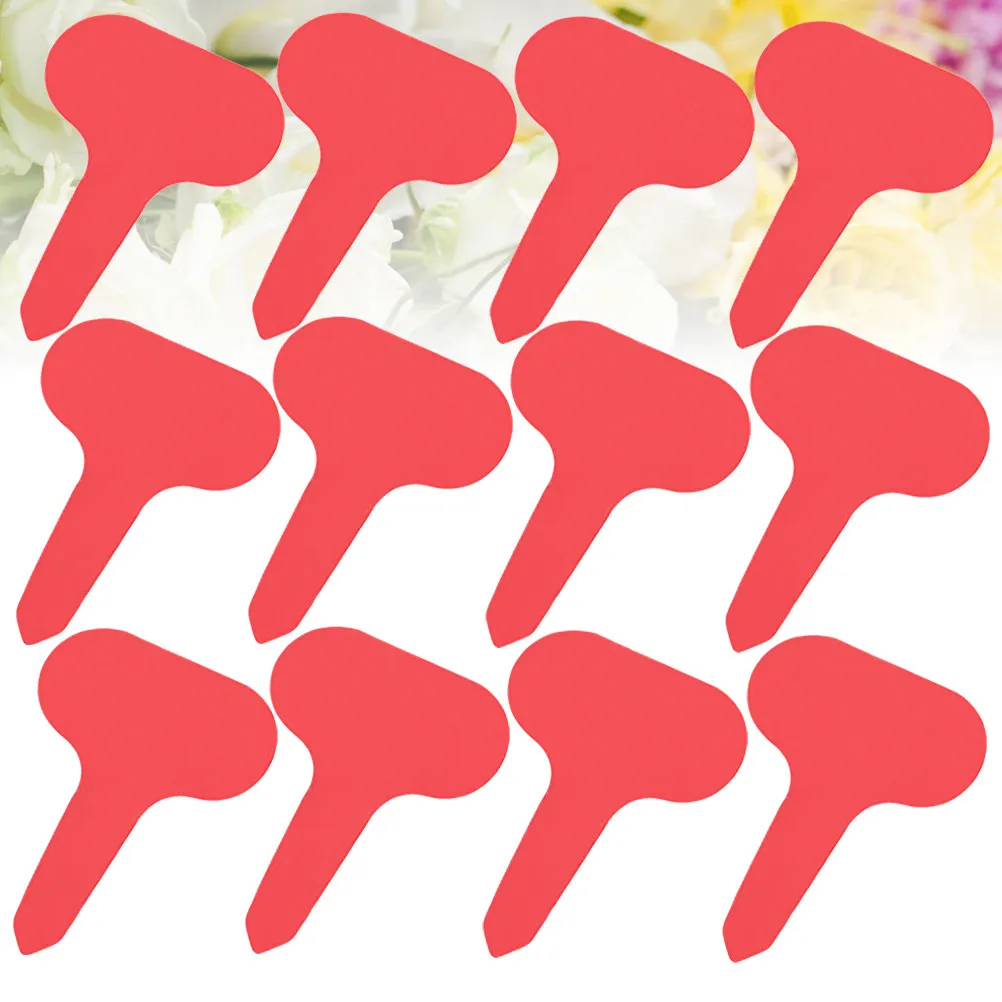 200Pcs Plant Label T-Type Plastic Garden Tags Inclined Design Gardening Inserted Cards Nursery Seedling Markers Reusable