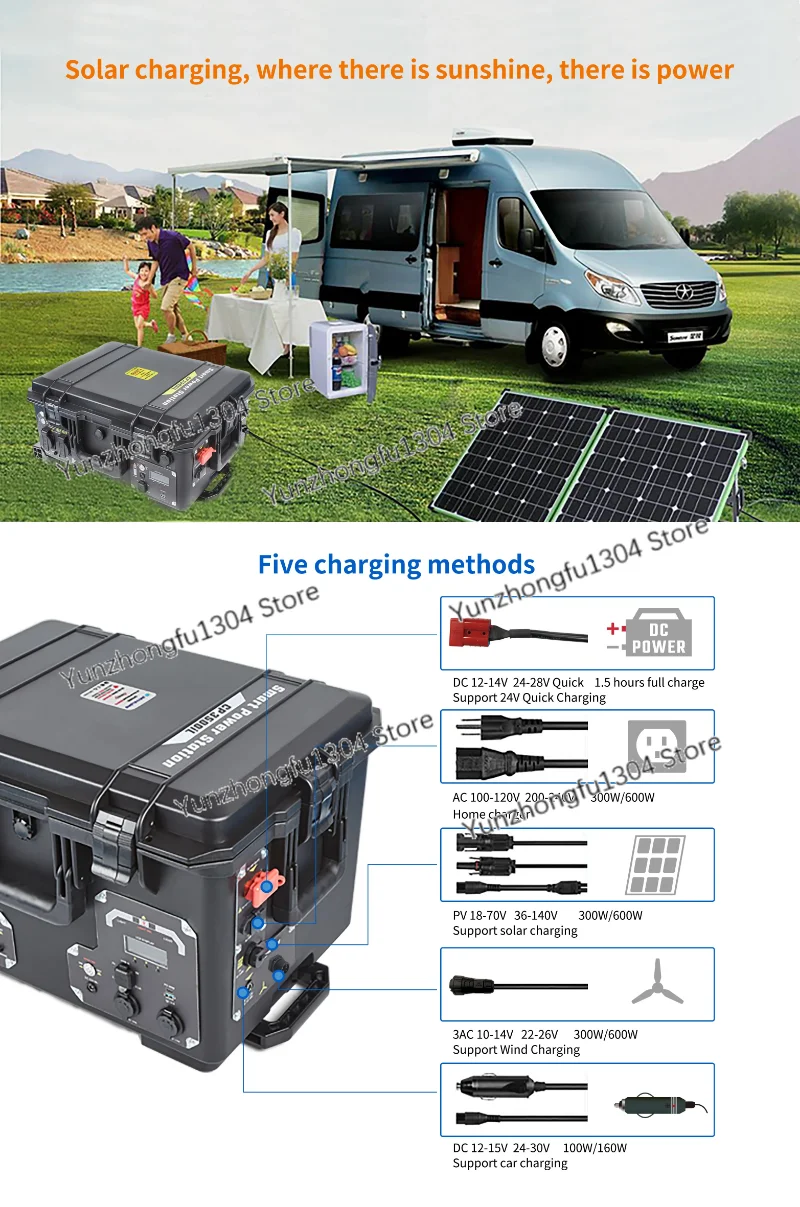 Portable Power Station 220V 2000wh solar Power Station 2000W 3000W Emergency Power Supply Solar Panels 1000w Price