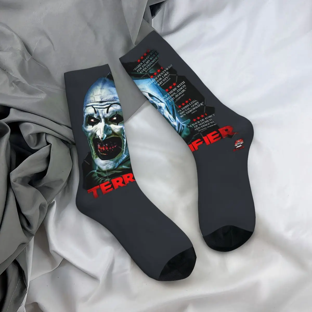 Happy Music-Póster de película Retro Terrifier, Love You Fans, calcetines para hombre, Retro, estilo callejero, calcetín informal, regalo impreso