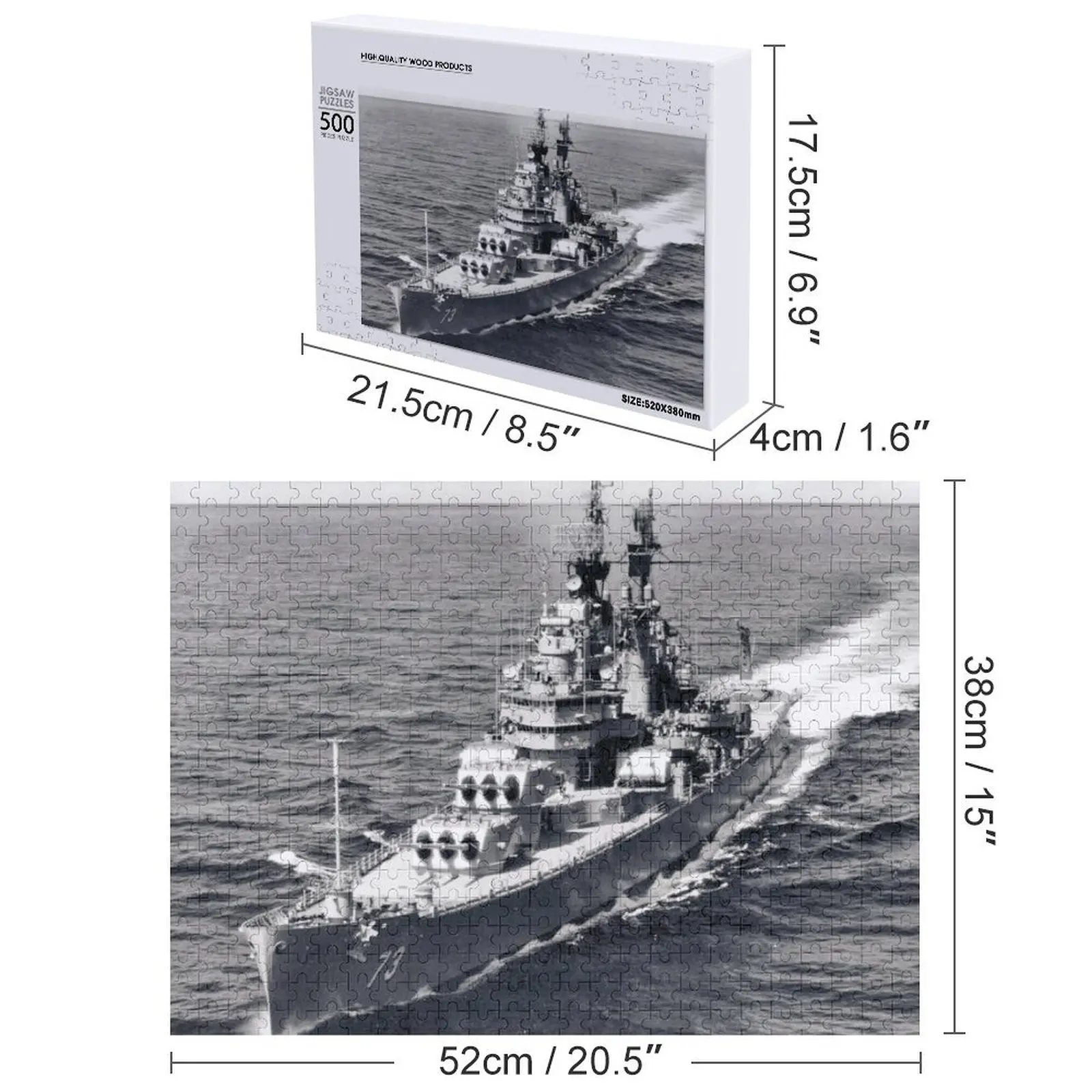 USS SAINT PAUL (CA-73) SHIP'S STORE Puzzle Puzzle personalizzato Opera d'arte Puzzle