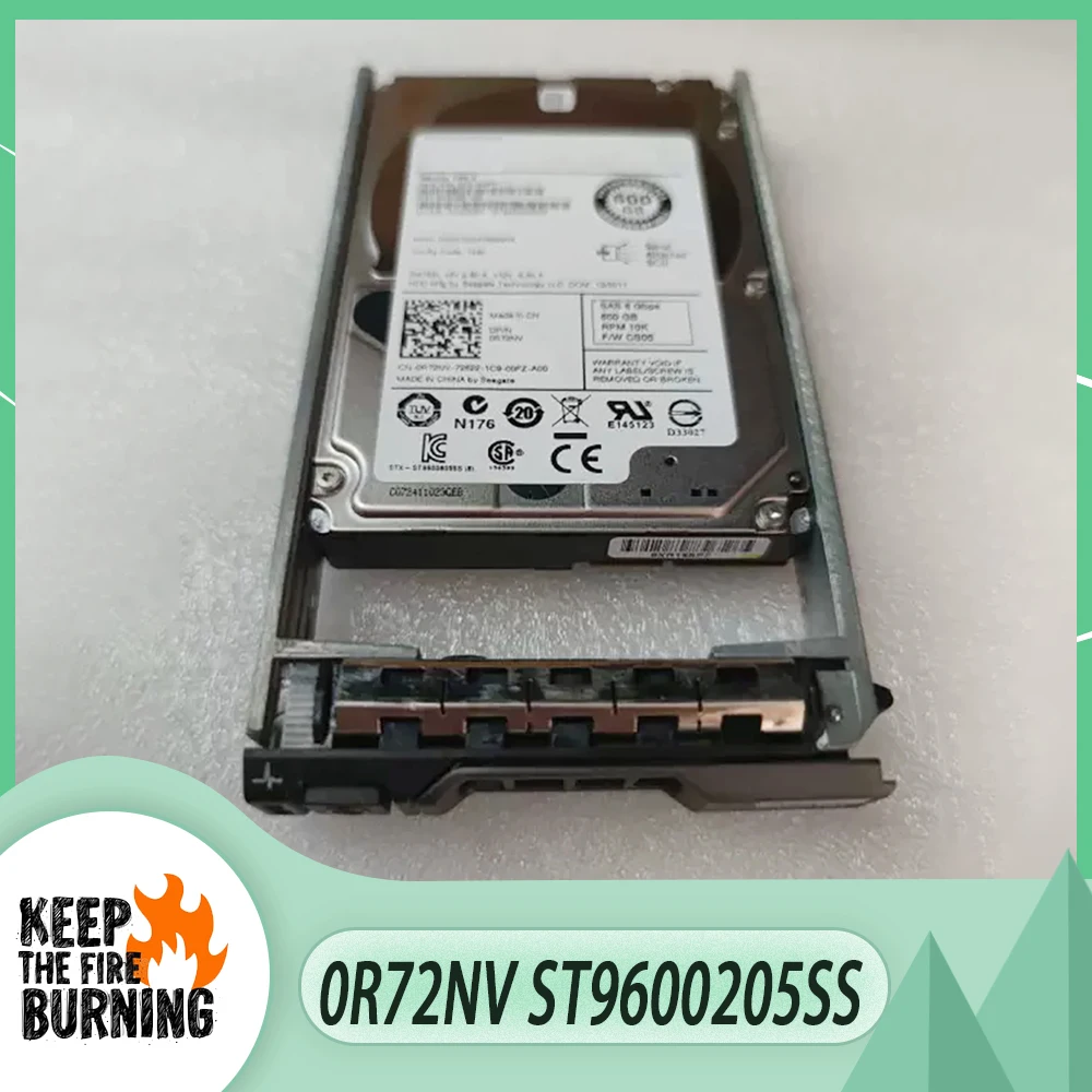 

For Dell 0R72NV HDD 600G SAS 2.5'' 10K ST9600205SS 9TG066-150 Hard Disk