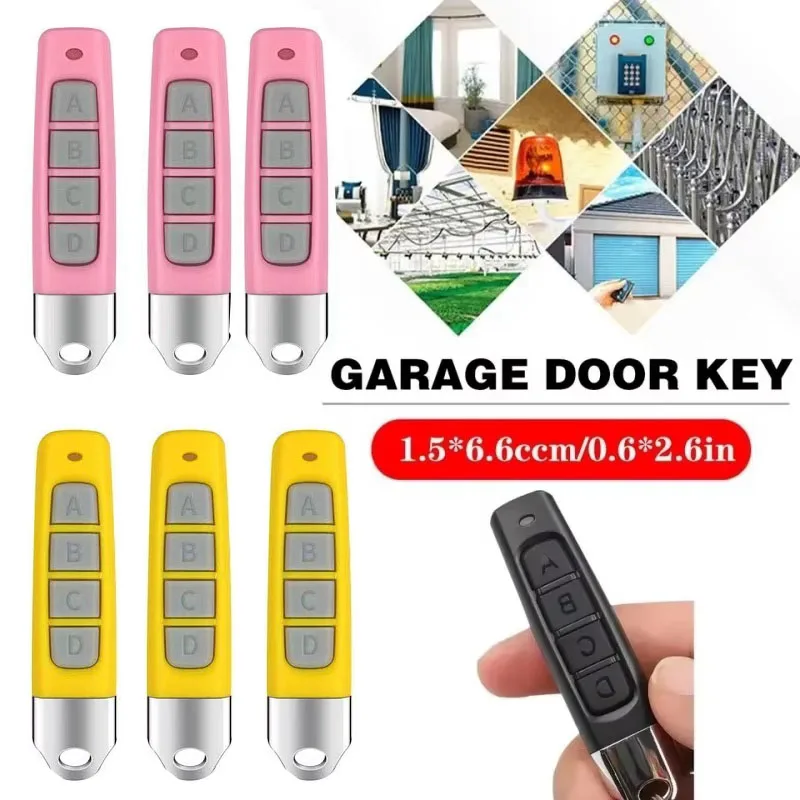 433MHz Copy Remote Control RF 4 Channe Transmitter KeyChain Garage Door Electric Gate Opener Duplicator Cloning Code Controller