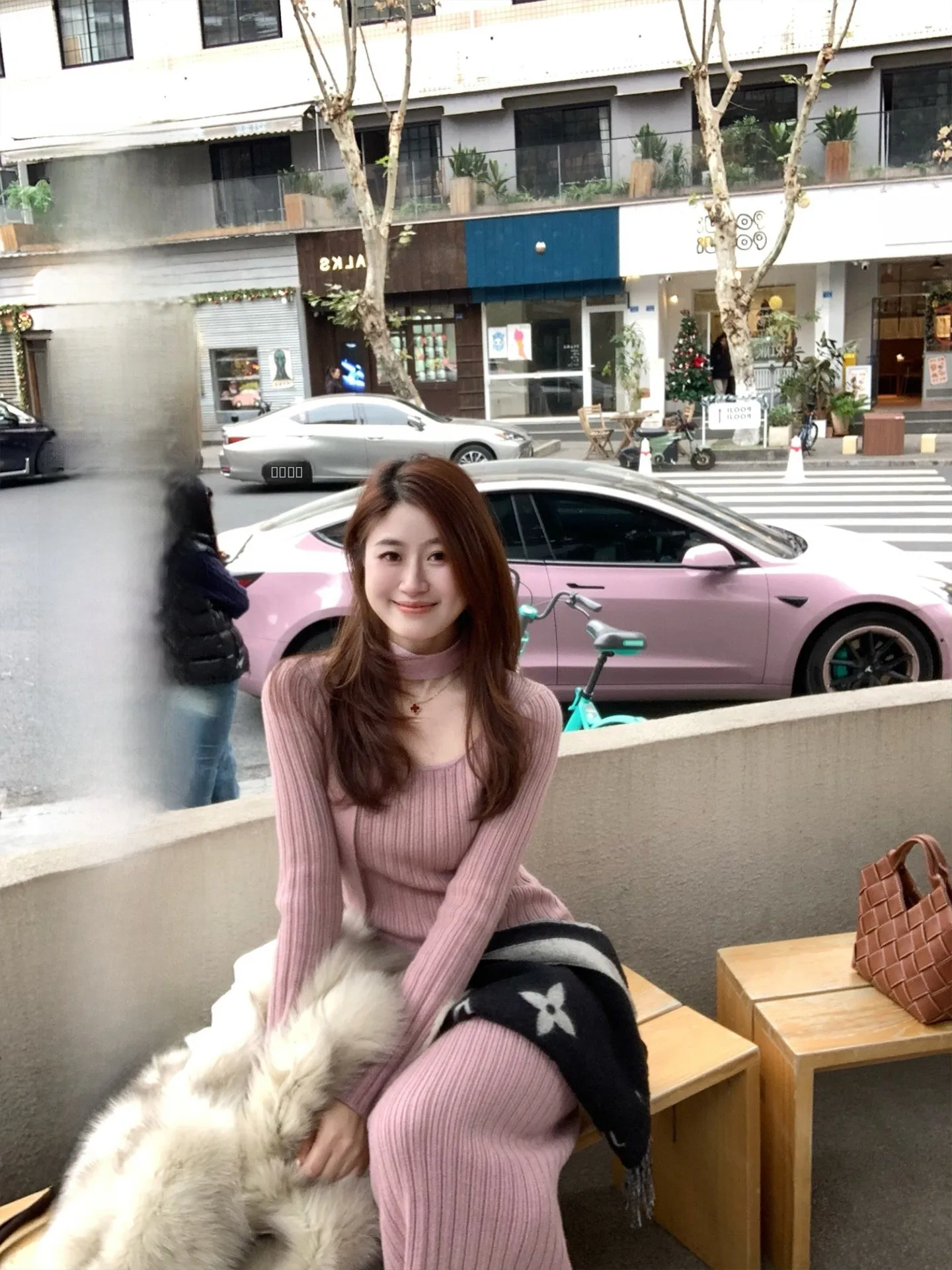 

one Long Wool Knitted Dr Ele Slimming Korean Sle Casual Winter Dr Versatile Faionable Simple Design Youth F...