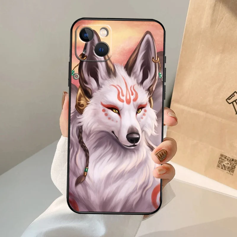 Maison Kitsune Fox Case - iPhone 16用 MAISON KITSUNE x CASETIFY IPHONE 16 PRO GLAM FOX MAGSAFE CASE
