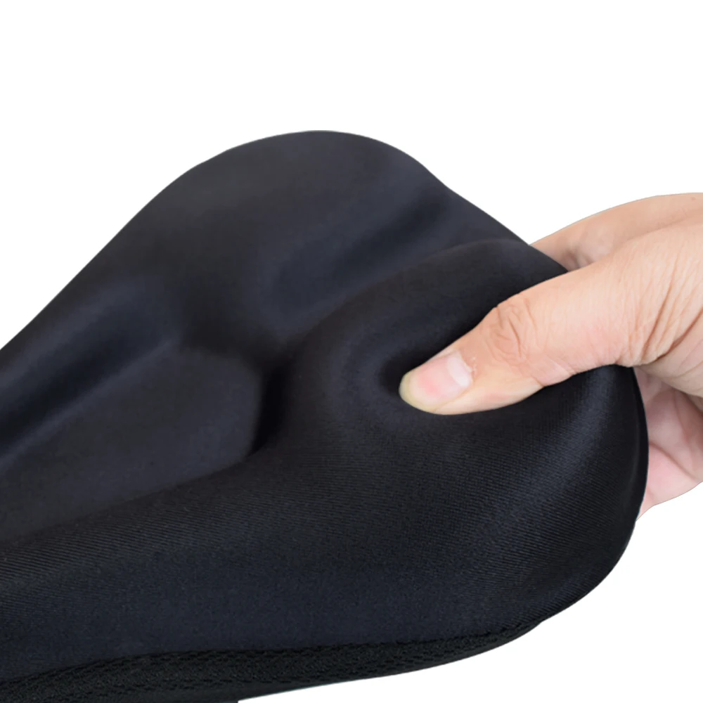 Bicycle seat cushion thick sponge silicone breathable saddle cover gel soft comfortable cushion cover