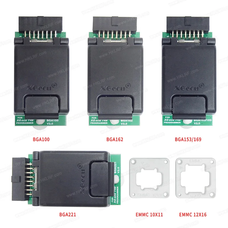 Разъем EMMC 5 в 1, BGA100 BGA162 BGA153 BGA169 BGA221, адаптер IC-разъема для программатора XGecu T48 Разъем EMMC 5 в 1, BGA100 BGA162 BGA153 BGA169 BGA221, адаптер IC-разъема для программатора XGecu T48