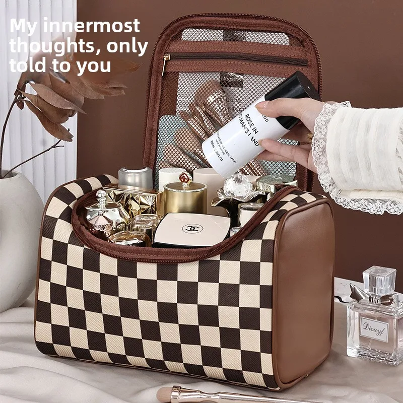 Waterproof Travel Mens Toiletry Bag Women Cosmetic Necessaire Case Ladies Makeup Bag Beauty Wash Pouch Handbag Organizer Neceser