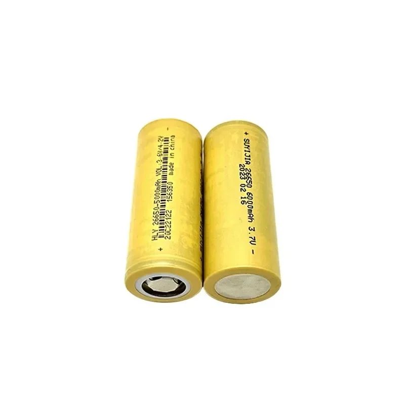 Original 26650 Battery  6000mAh True Capacity 3.7V  Lithium-ion Rechargeable Batteries for LED Flashlight Torch Electric Tools