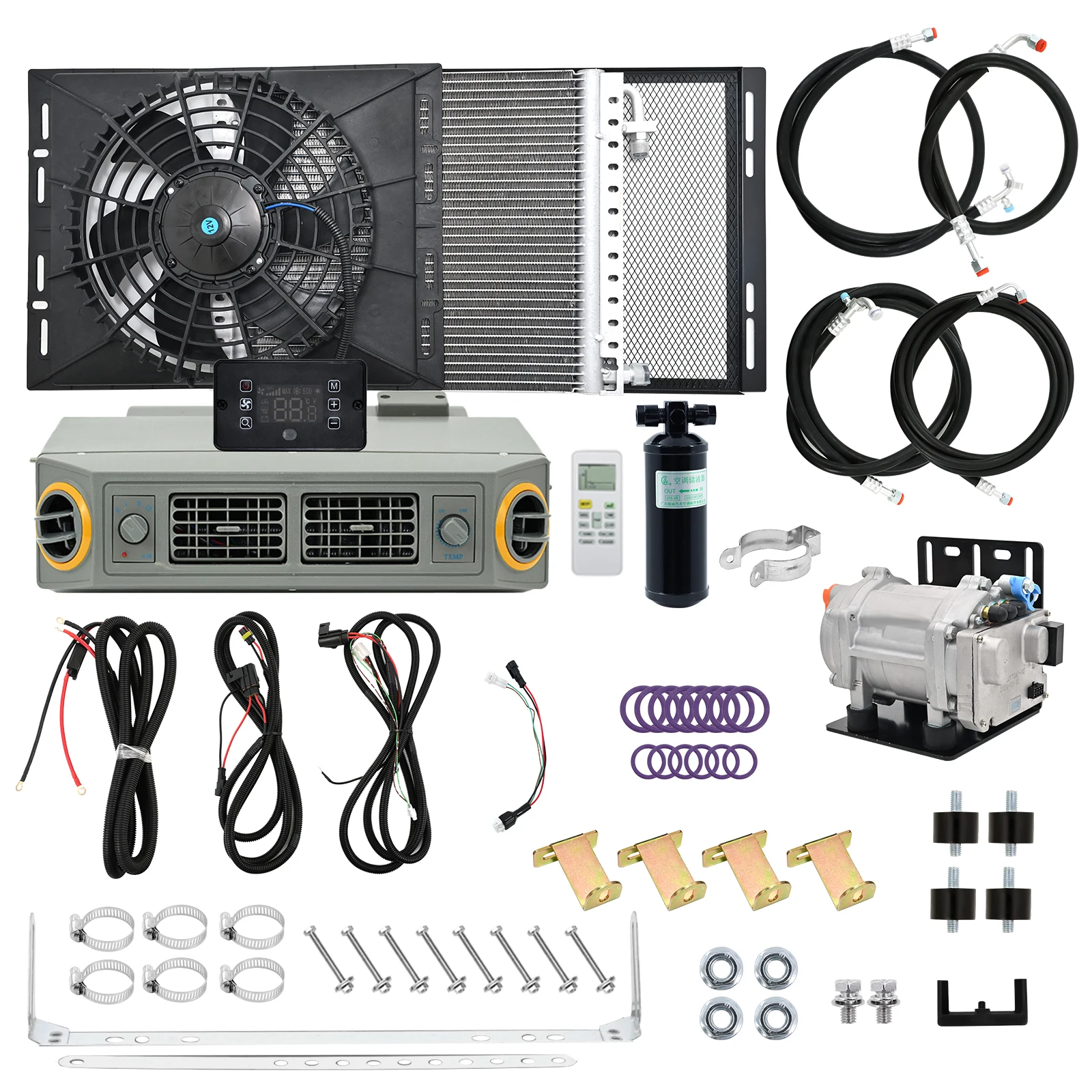 

406 Electric Air Conditioner Compressor 12V/24V Automatic AC to DC Converter for Vehicle Climate Control System