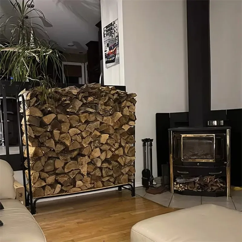Robustes Feuerholzrahmen, Regal aus Holz, zur Aufbewahrung von Brennholz im Freien